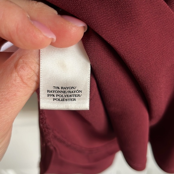 Burgundy Ann Taylor Blouse - Picture 6 of 6